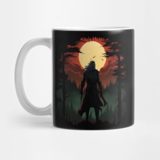 Sunset Monster Hunter - Silhouette - Witcher Mug